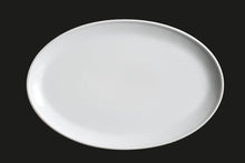 AW0147: 15.25 x 10" Oval Platter White Chinaware Top View