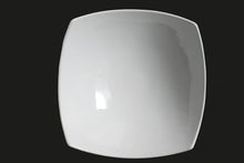 AW0196: 13" Square Bowl 126 oz. White Chinaware Side View