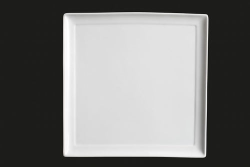 AW0364: 12.25 Square Plate White Chinaware Top View