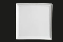 AW0366: 14.25" Square Platter White Chinaware Top View