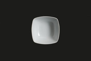 AW0464: 3" Square Bowl White Chinaware Side View