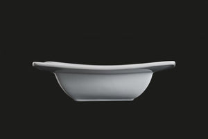 AW0650: 7.75" Square Rim Bowl 12 oz. White Chinaware Side View