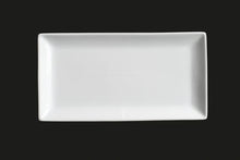 AW0730: 12.25 x 6.25" Rectangular Platter White Chinaware Top View