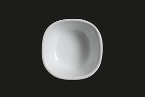 AW0782: 3.75" Cubic Bowl 6 oz. White Chinaware Top View