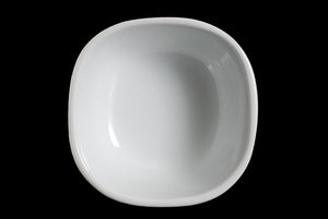 AW0784: 6" Cubic Bowl 20 oz. White Chinaware Side View