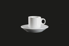 AW0836: Espresso Cup Stackable 3 oz. White Chinaware Top View