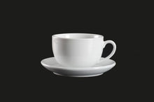 AW0841: Cappuccino Cup 12 oz. White Chinaware Top View