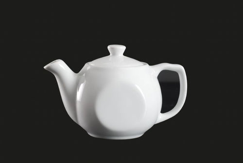 AW1398: Tea Pot 12 oz. White Chinaware Top View