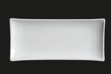 AW1409: 14 x 6.25" Rectangular Platter White Chinaware Top View
