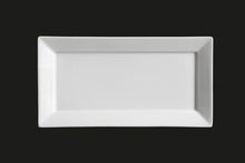 AW1422: 11 x 5.75" Rectangular Plate White Chinaware Top View
