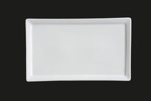 AW1445: 10 x 5" Rectangular Plate White Chinaware Top View