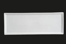 AW1462: 14 x 6" Rectangular Platter White Chinaware Top View