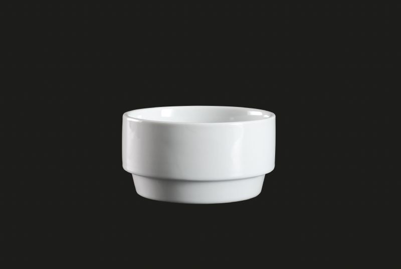 AW1673: Stackable Bowl 12 oz. White Chinaware Top View