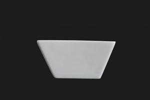 AW1732: 4" Square Bowl 7 oz. White Chinaware Side View