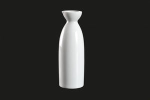 AW7304: Sake Bottle 8 oz. White Chinaware Top View