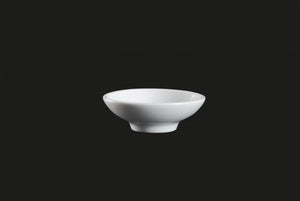 AW8060: 3.25" Round Dish 1.5 oz. White Chinaware Top View