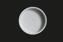 AW8092: 5" Round Cream Brulee 6 oz. White Chinaware Top View