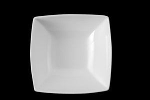 AW8248: 6.25" Square Bowl 26 oz. White Chinaware Side View