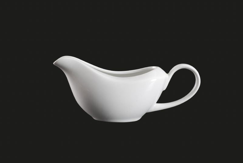 AW8294: Gravy Boat 8 oz. White Chinaware Top View