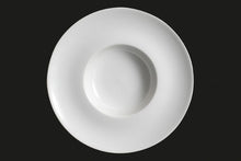 AW8400: 10.75" Wide Rim Plate White Chinaware Top View