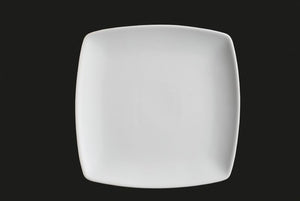 AW8406: 6.25" Square Plate White Chinaware Top View