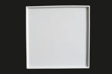 AW8526: 8" Stackable Square Plate White Chinaware Top View
