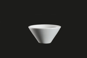 AW8720: 4" Conic Bowl 6 oz. White Chinaware Top View