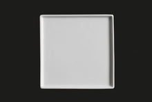 AW8850: 6" Stackable Square Plate White Chinaware Top View
