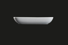 AW8878: 6 x 3.75" Rectangular Dish 5.5 oz. White Chinaware Side View