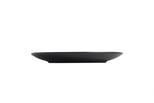 BK0078: 8" Round Coupe late Black Chinaware Side View