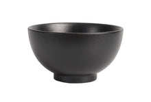 BK0090: 4.5" Bowl 12 oz. Black Chinaware Top View