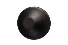 BK0110: 7" Slanted Bowl Black Chinaware Side View