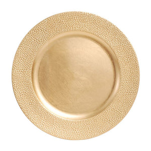 CP4016: 13" Gold Mosaic Charger Mix Top View