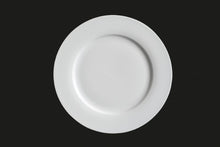 HP0112: 10.5" Round Rim Plate White Top View