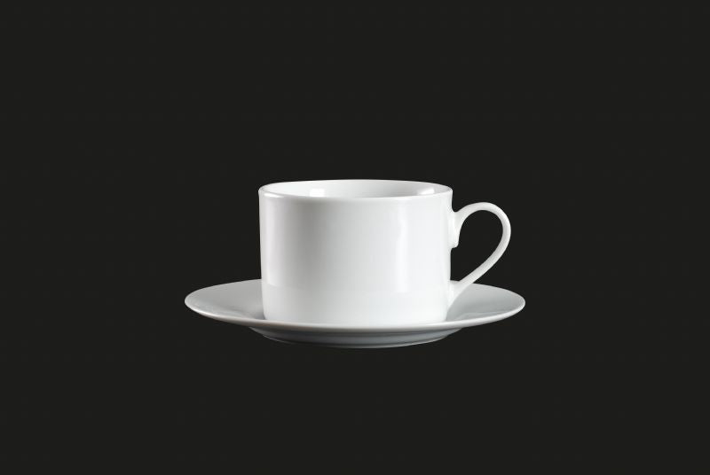 HP0154: Straight Cup 8 oz. White Top View