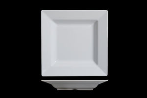 MM0011: 16.5" Deep Square Platter White Melamine Top View