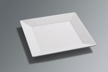 MM0024: 12" Square Platter White Melamine Side View