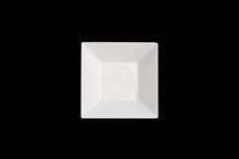 MM0060: 10" Square Bowl White Melamine Side View