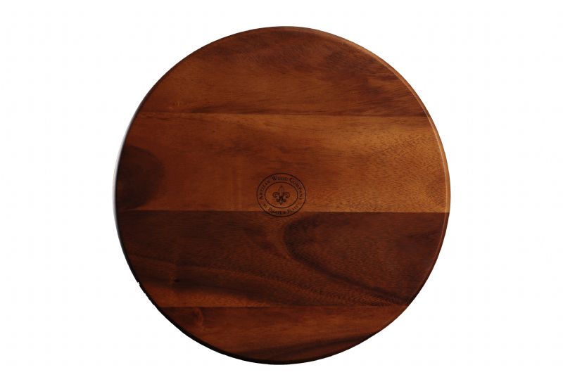 WP0511: 13.75" Lazy Susan Brown Top View