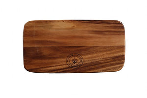WP0710: 12 x 6.25" Rustic Oiled Board Brown Top View